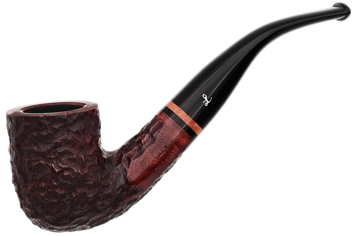 Lorenzetti Briar Ring Rim 系列 锈蚀 光面 弯式撞球斗