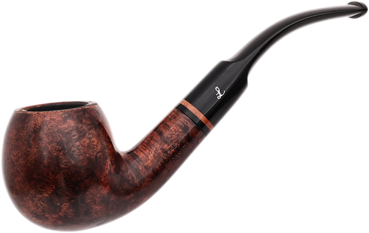 Lorenzetti Smooth Bent Apple with Briar Ring (Saddle Stem)