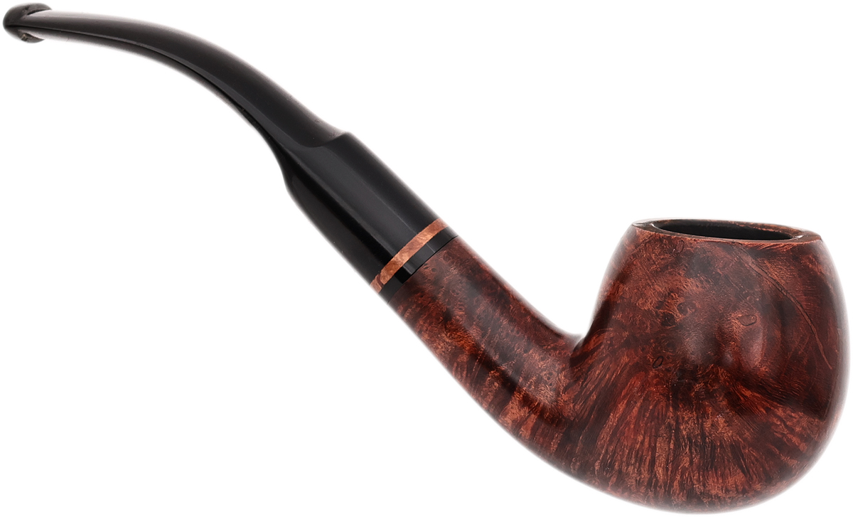 Lorenzetti Smooth Bent Apple with Briar Ring (Saddle Stem)