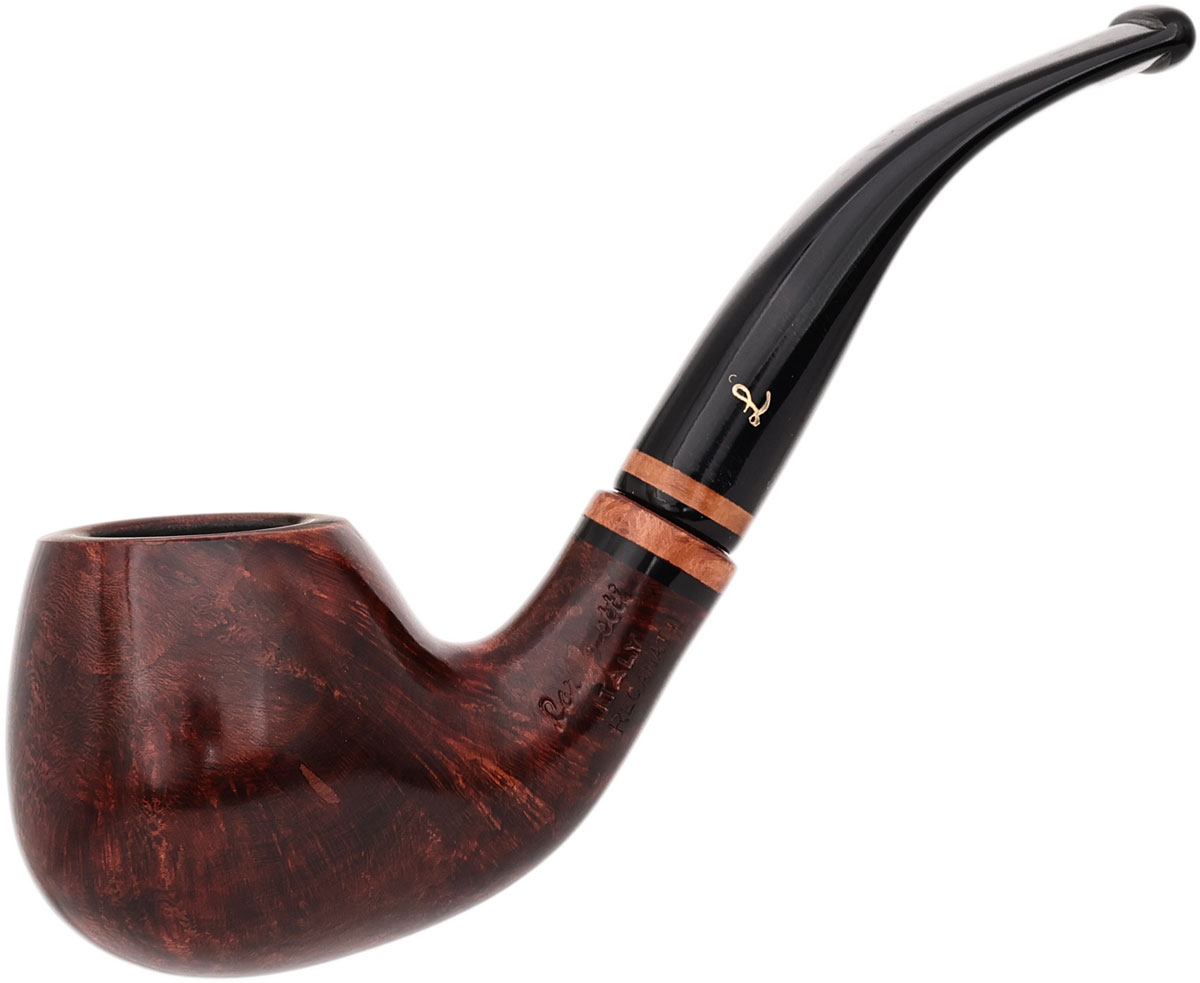 Lorenzetti Smooth Bent Brandy with Double Briar Ring (Tapered Stem)