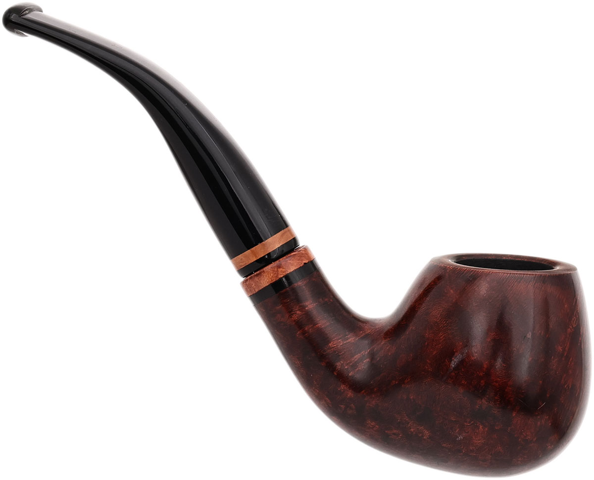 Lorenzetti Smooth Bent Brandy with Double Briar Ring (Tapered Stem)