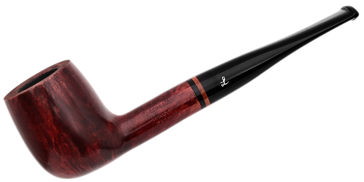 Lorenzetti Smooth Red Billiard with Briar Ring (Tapered Stem)