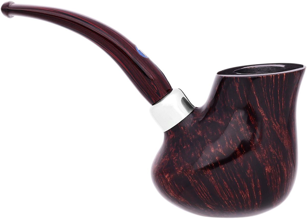 Valbruna Smooth Brown Volcano with Cumberland Stem and Silver (Two Jellyfish) (Calypso)
