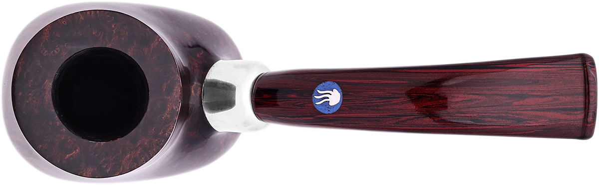 Valbruna Smooth Brown Volcano with Cumberland Stem and Silver (Two Jellyfish) (Calypso)