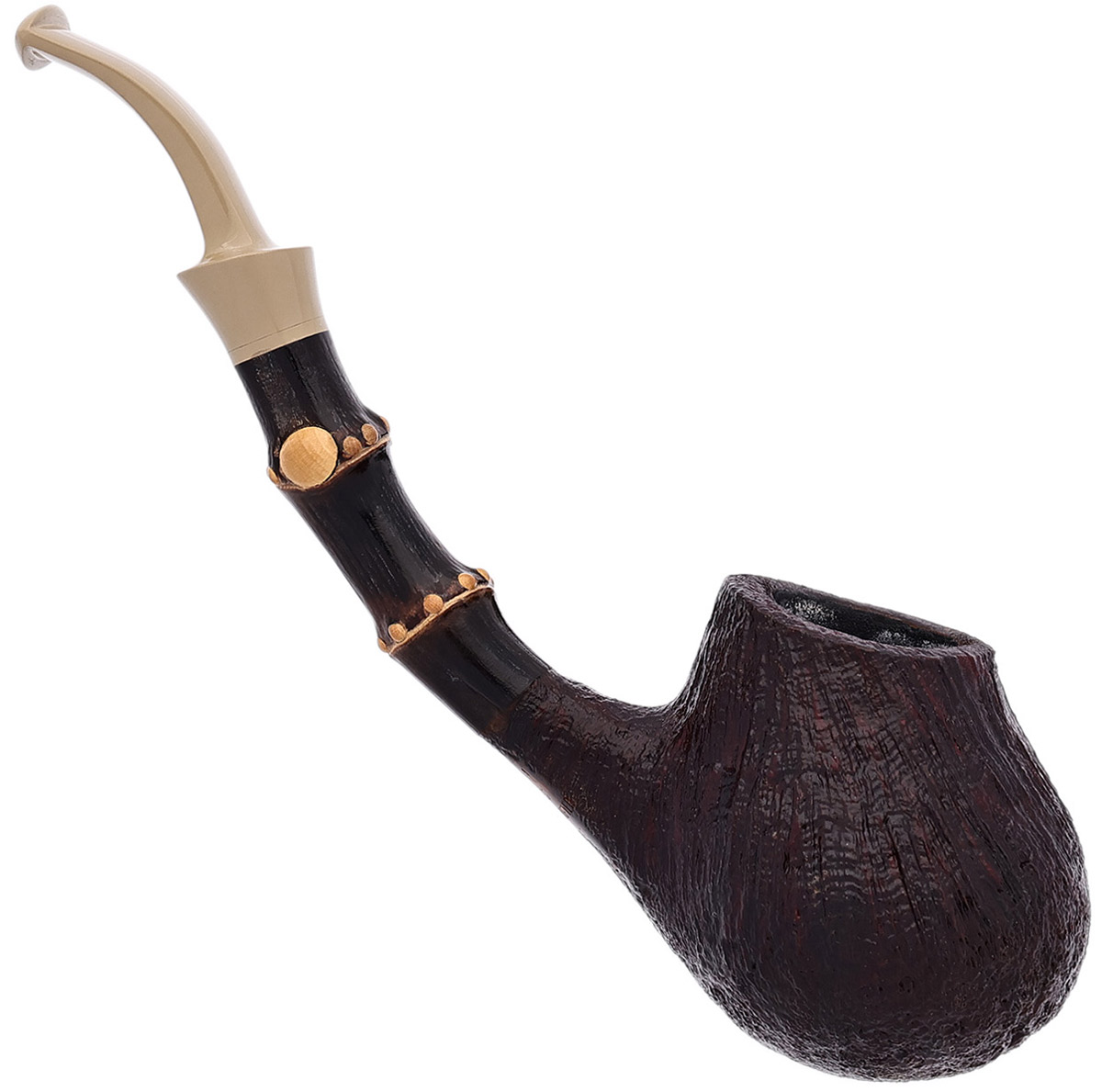 Xin Pipes Sandblasted “Fu Dai” with Bamboo