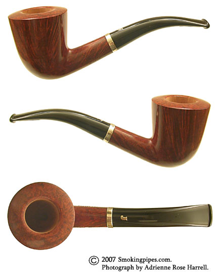 Ser Jacopo Walnut Bent Dublin with Silver Band (L1)