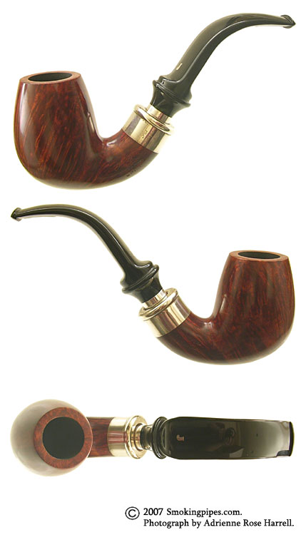 Ser Jacopo Delecta Walnut Bent Billiard  with Silver (L1)