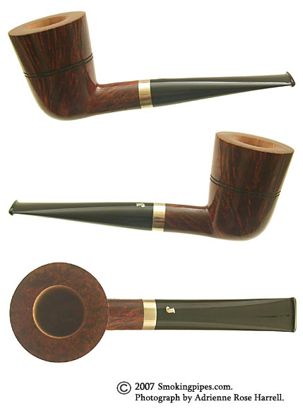 Ser Jacopo Walnut Bent Billiard with Silver (L1)