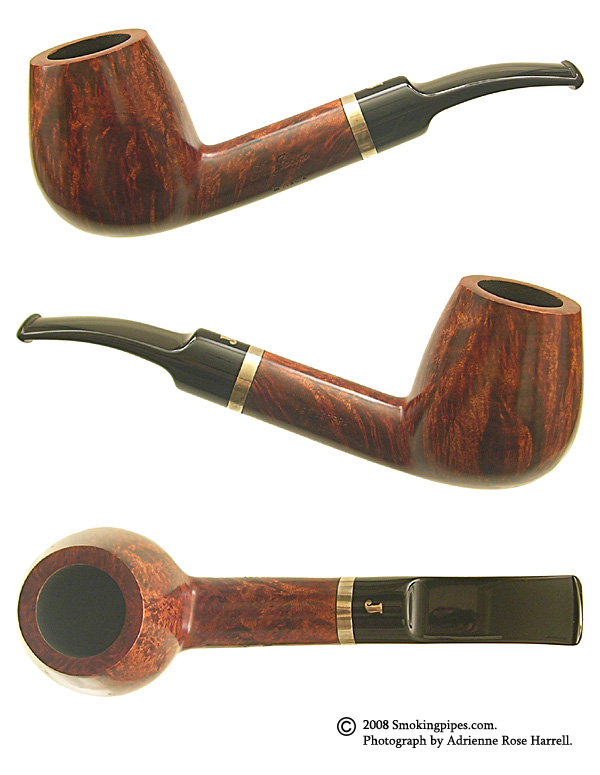 Ser Jacopo Walnut Bent Billiard with Silver  (Maxima) (L1)