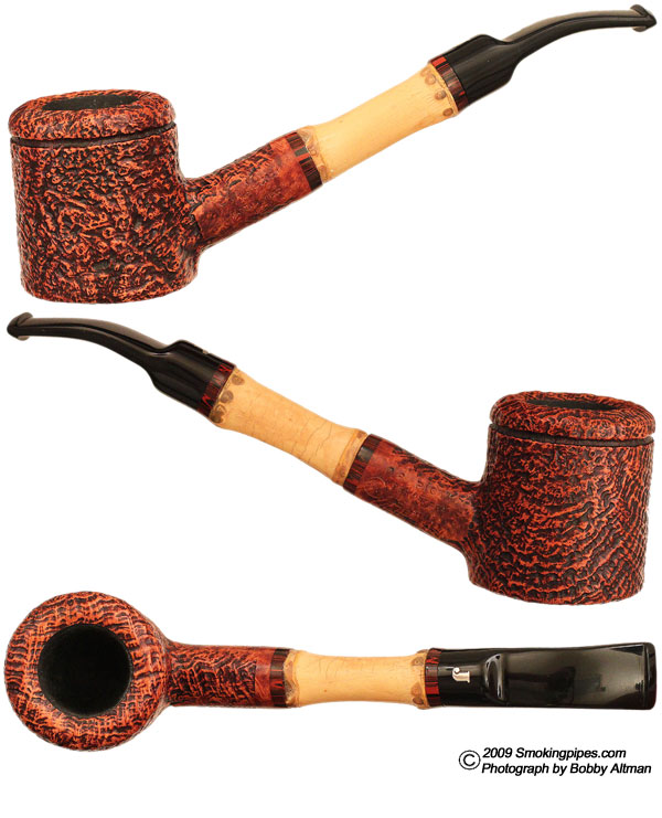 Ser Jacopo Picta Van Gogh Sandblasted  Poker with Bamboo (06) (S1)