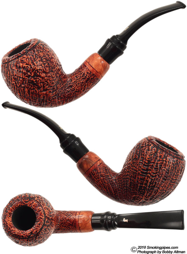 Ser Jacopo Sandblasted Bent Egg with Briar Mount (S2)