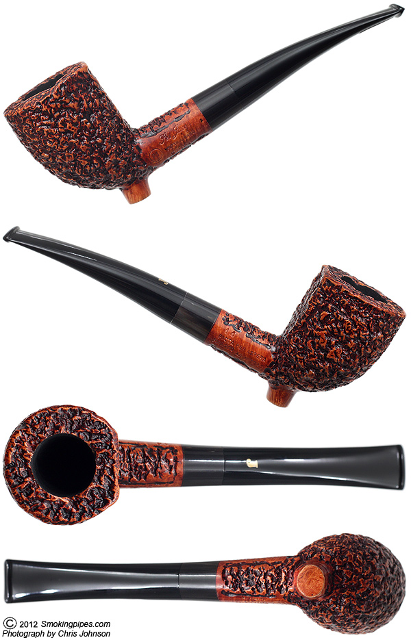 Ser Jacopo Picta Picasso Rusticated Cutty with Horn (R1) (14)