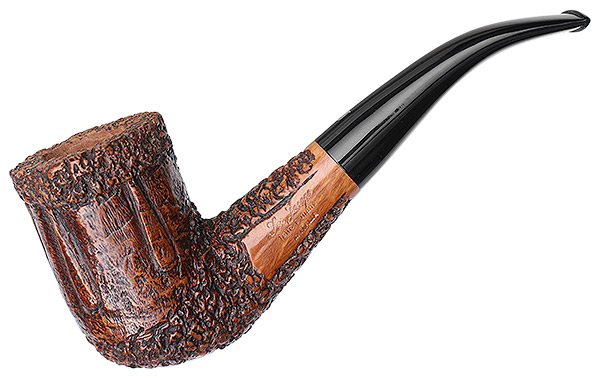 Ser Jacopo Rowlette Rusticated Bent Billiard (9mm)