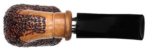 Ser Jacopo Jucunda Rusticated Bent Billiard Delecta with Silver (R1)