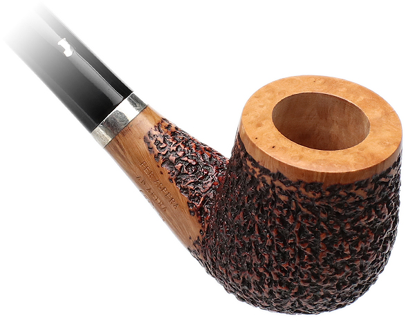 Ser Jacopo Rusticated Bent Billiard Churchwarden (R1) (B)