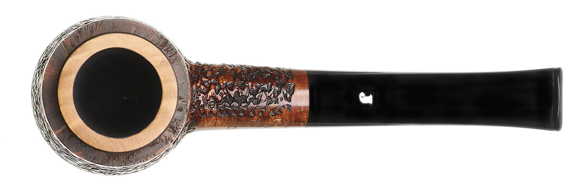 Ser Jacopo Mangia Fuoco Rusticated Poker with Silver (R1) (D)