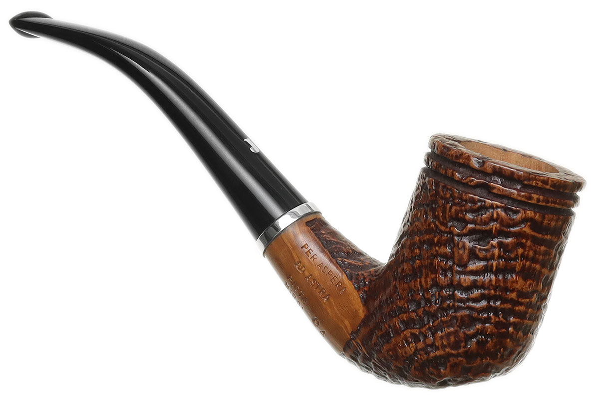 Ser Jacopo Picta Miro Sandblasted Bent Billiard with Silver (S2) (04)