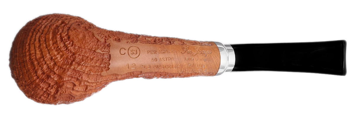 Ser Jacopo "La Pipaccia" Spongia Sandblasted Bent Egg with Silver (S3) (C) (12)