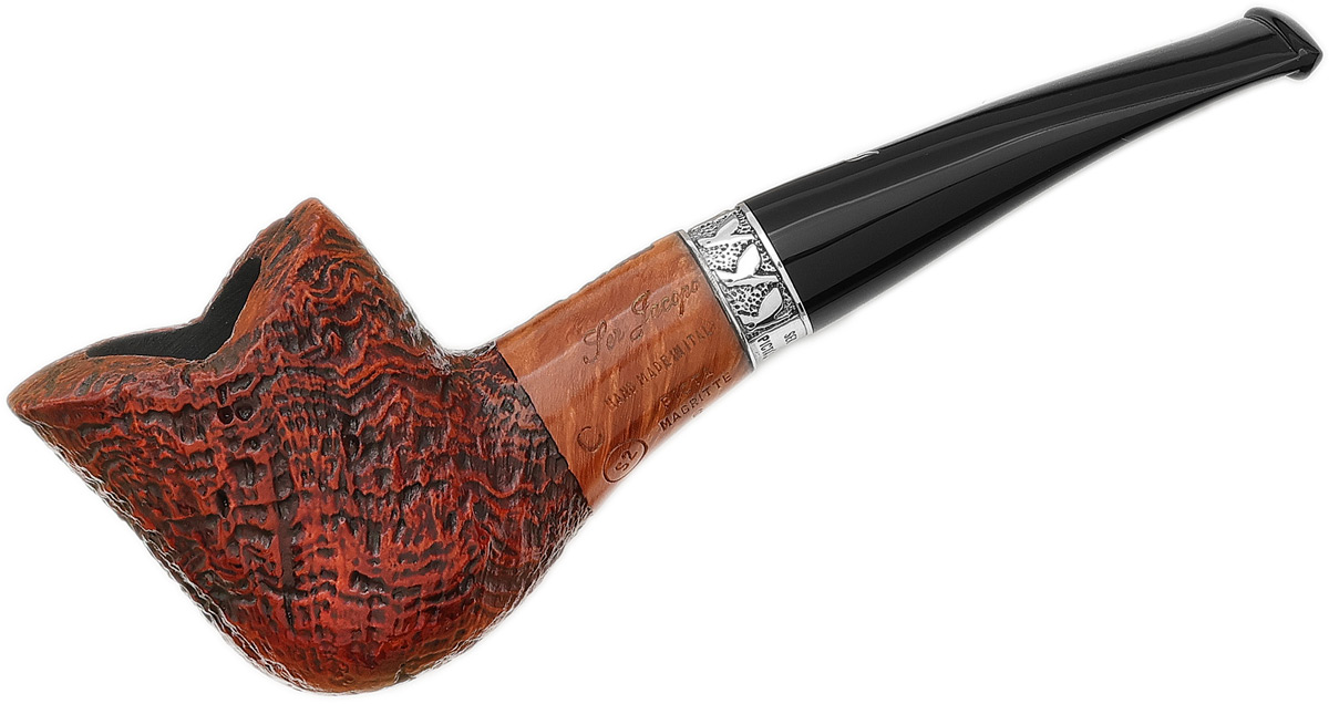 Ser Jacopo Picta Magritte Sandblasted Freehand with Silver (S2) (C) (6) (9mm)
