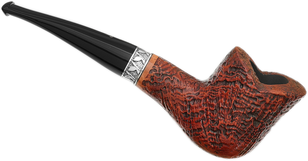 Ser Jacopo Picta Magritte Sandblasted Freehand with Silver (S2) (C) (6) (9mm)