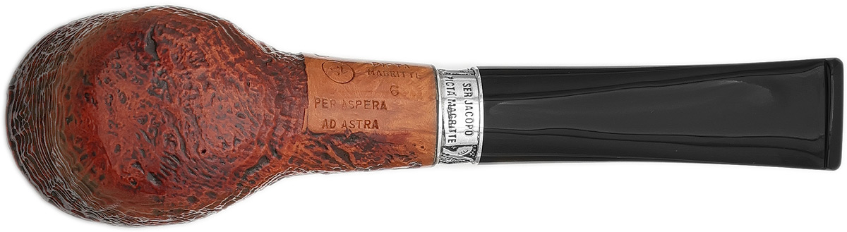 Ser Jacopo Picta Magritte Sandblasted Freehand with Silver (S2) (C) (6) (9mm)