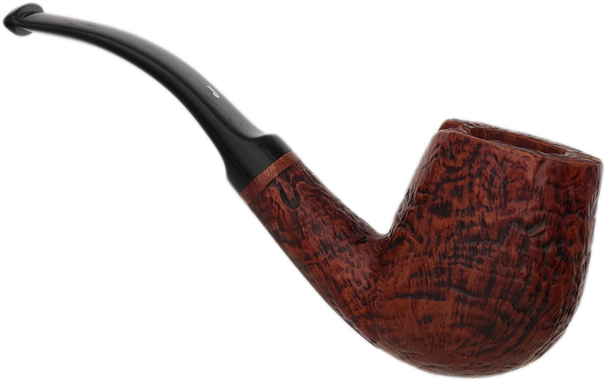 Ser Jacopo Jucunda Sandblasted Bent Billiard (S2) (A)