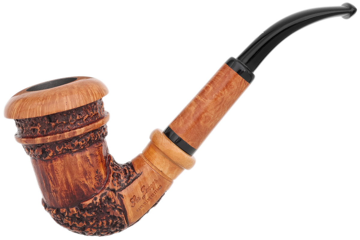 Ser Jacopo "La Pipaccia" Rowlette Rusticated Calabash (D) (1)