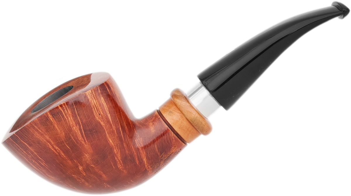 Ser Jacopo Delecta La Fuma Smooth Bent Dublin with Silver (B)