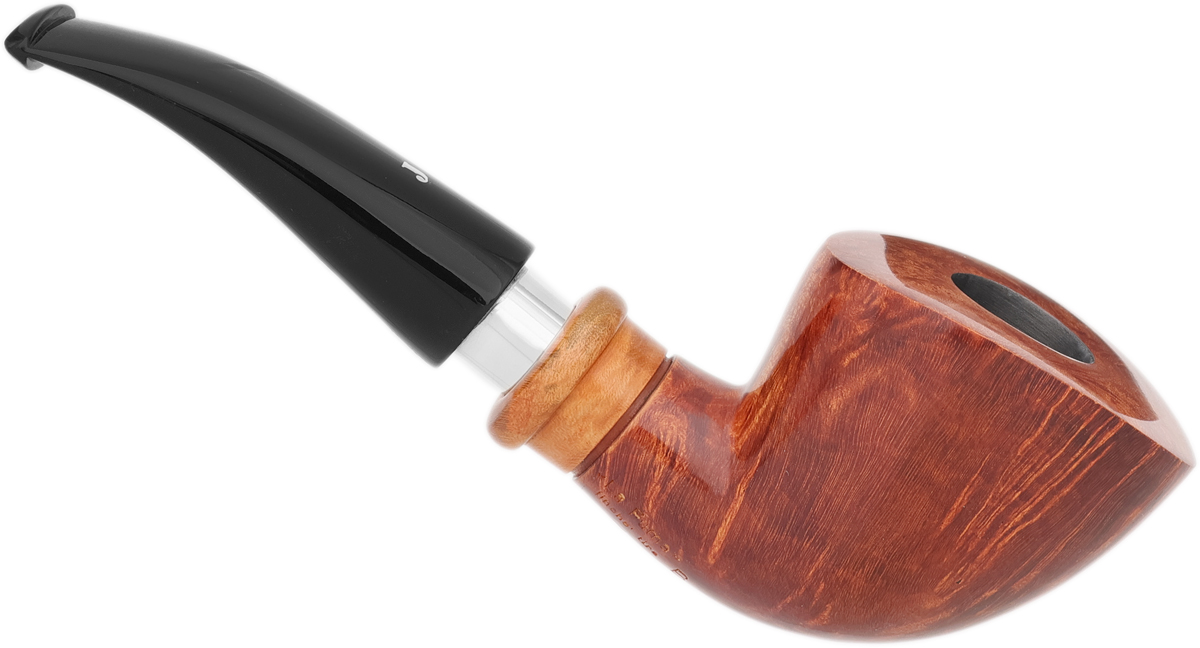 Ser Jacopo Delecta La Fuma Smooth Bent Dublin with Silver (B)