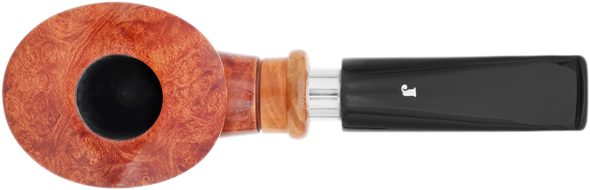 Ser Jacopo Delecta La Fuma Smooth Bent Dublin with Silver (B)