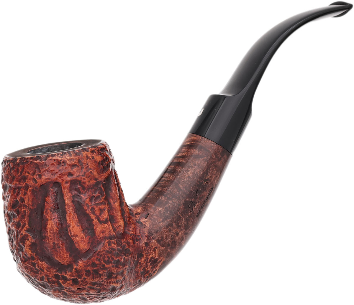 Ser Jacopo Rowlette Unigena Carved Bent Billiard (B) (Maxima Maxima)