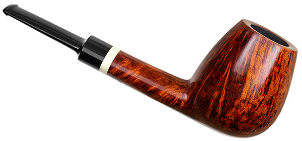 Tonni Nielsen Smooth Oval Shank Billiard with Celluloid