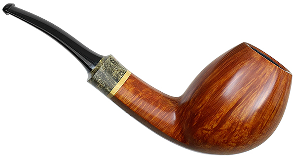 Tonni Nielsen Smooth Bent Brandy with Buckeye Burl and Boxwood (Viking)