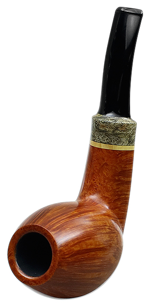 Tonni Nielsen Smooth Bent Brandy with Buckeye Burl and Boxwood (Viking)
