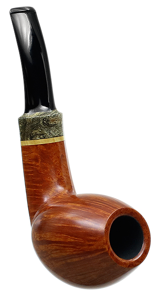 Tonni Nielsen Smooth Bent Brandy with Buckeye Burl and Boxwood (Viking)