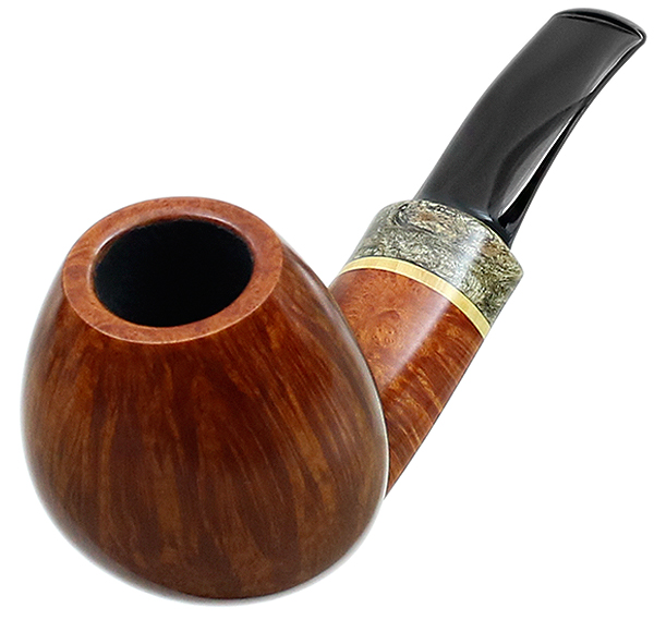 Tonni Nielsen Smooth Bent Brandy with Buckeye Burl and Boxwood (Viking)