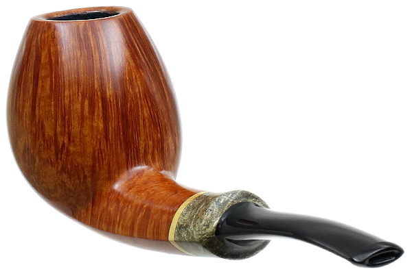 Tonni Nielsen Smooth Bent Brandy with Buckeye Burl and Boxwood (Viking)