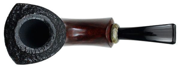 Tonni Nielsen Partially Sandblasted Horn with Buckeye Burl