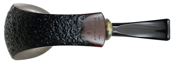 Tonni Nielsen Partially Sandblasted Horn with Buckeye Burl