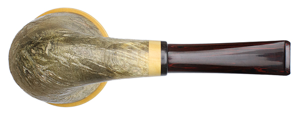 Tonni Nielsen Sandblasted Buckeye Burl Calabash with Boxwood and Blackwood (Viking)