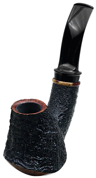 Todd Johnson Partially Sandblasted Samurai Volcano with Amboyna Burl (Hoplite)