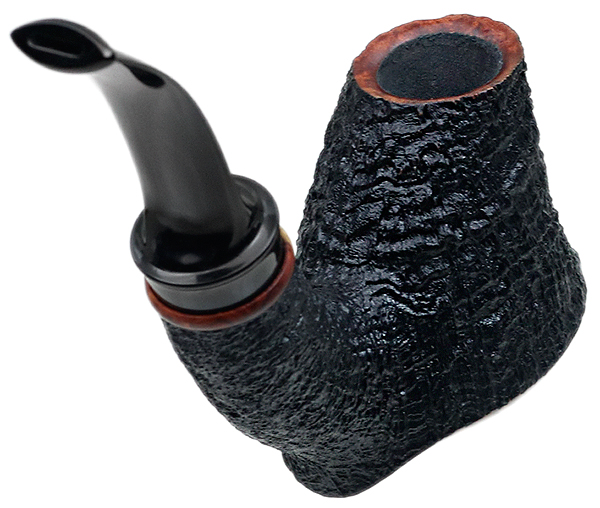 Todd Johnson Partially Sandblasted Samurai Volcano with Amboyna Burl (Hoplite)