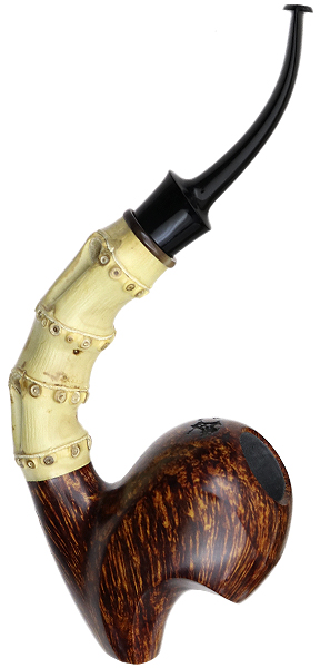 Todd Johnson Two Pipe Smooth Bamboo Set with Stand and Tamper (Phalanx)
