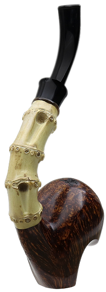 Todd Johnson Two Pipe Smooth Bamboo Set with Stand and Tamper (Phalanx)