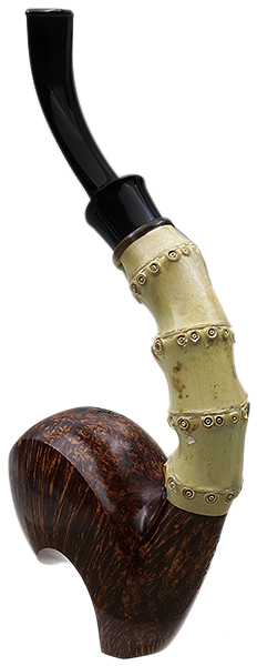 Todd Johnson Two Pipe Smooth Bamboo Set with Stand and Tamper (Phalanx)