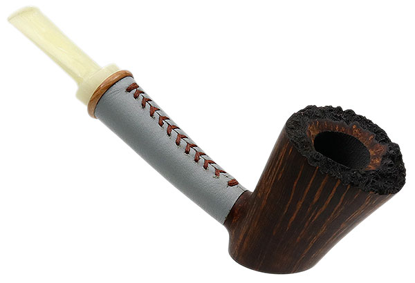 Todd Johnson Smooth Poker with Leather Wrapped Shank and Bakelite (Hoplite)