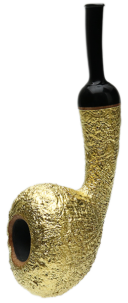 Todd Johnson Sandblasted Acorn with 24K Leaf (Hoplite)