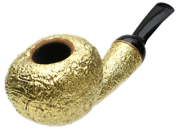 Todd Johnson Sandblasted Acorn with 24K Leaf (Hoplite)