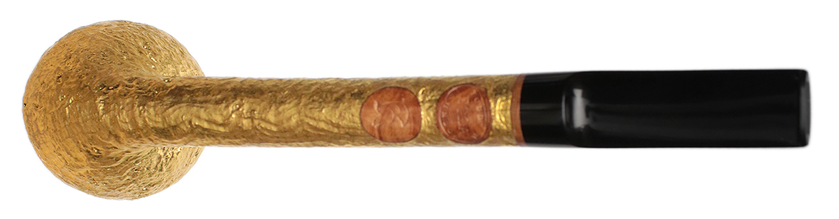 Todd Johnson Sandblasted Egg with 24K Gold Leaf (Hoplite)