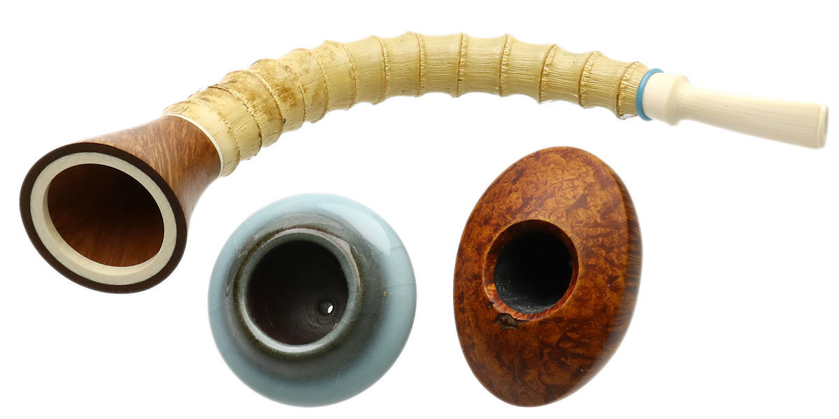 Todd Johnson Wu-Tang, Chris Ying, David Chang, Deng Feng, Yin-Yang Calabash with Bamboo, Juma, Bakelite, and Ceramic (Phalanx) (Q)